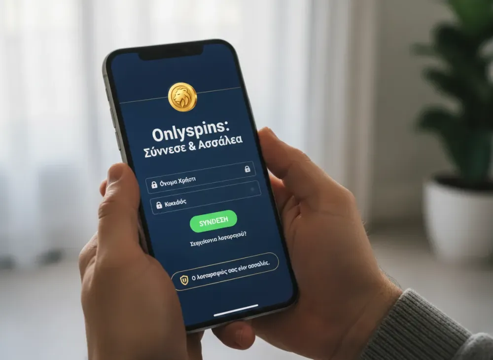 Οδηγίες σύνδεσης Onlyspins login και ασφάλεια λογαριασμού